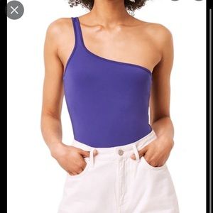 French Connection One Shoulder Bodysuit